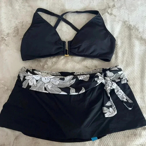 Bleu Rod Beattie All About You U Wire D Cup Bikini Top Size 36D Bottom 6 - Picture 6 of 10